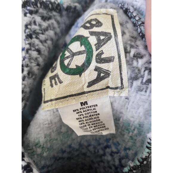 Vtg Baja Joe Earth Ragz Pullover Hoodie Sweatshirt M Surfer Beach Mexican - Picture 6 of 6